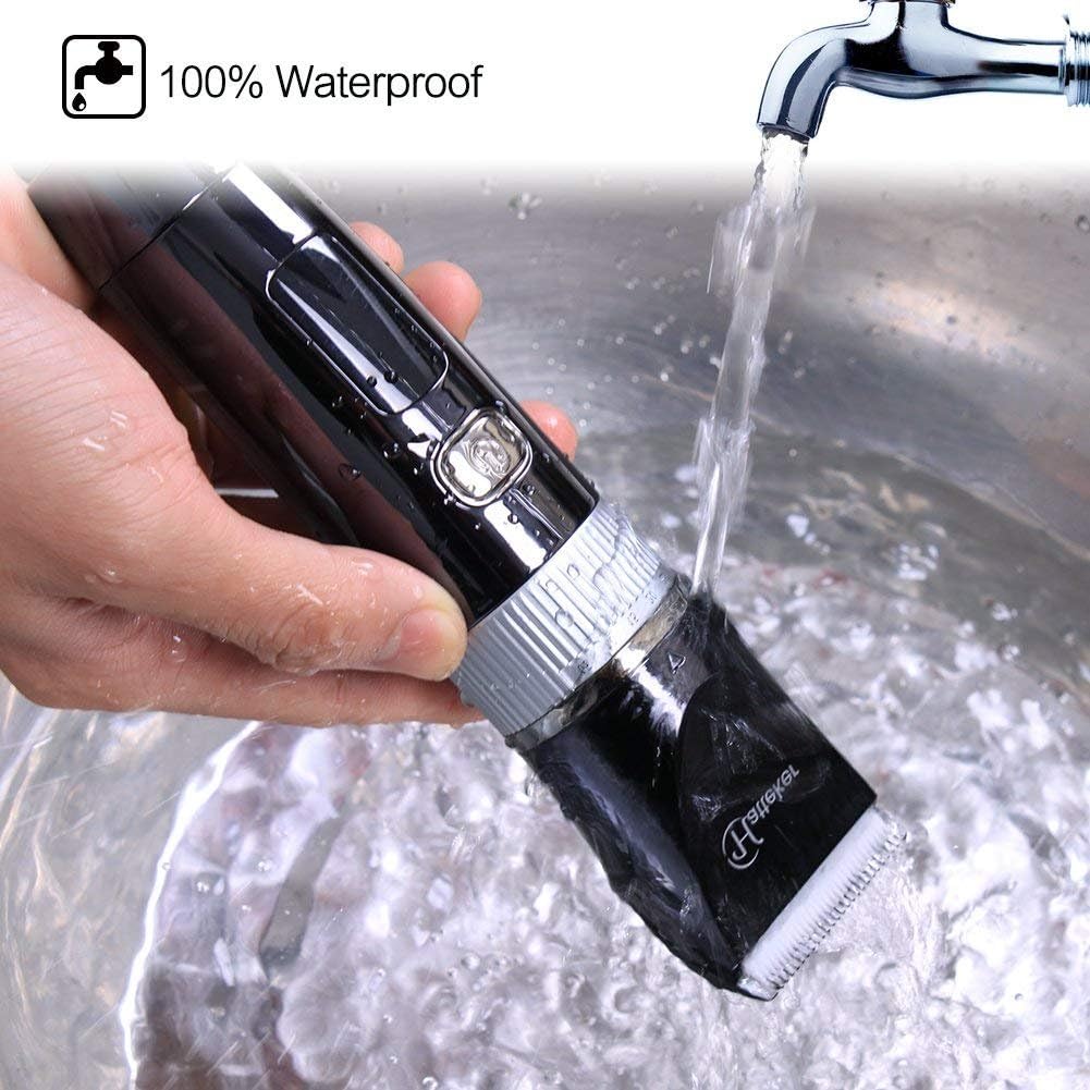 Hatteker Hair Clipper with 5-degree tunable blade and guide combs