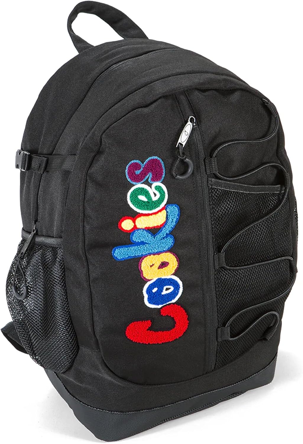 COOKIES Bungee Smell Proof Backpack – Large Odorless Travel Backpack for Men & Women, Carry-On, Work, Stylish & Spacious Bag 23.1L - Black