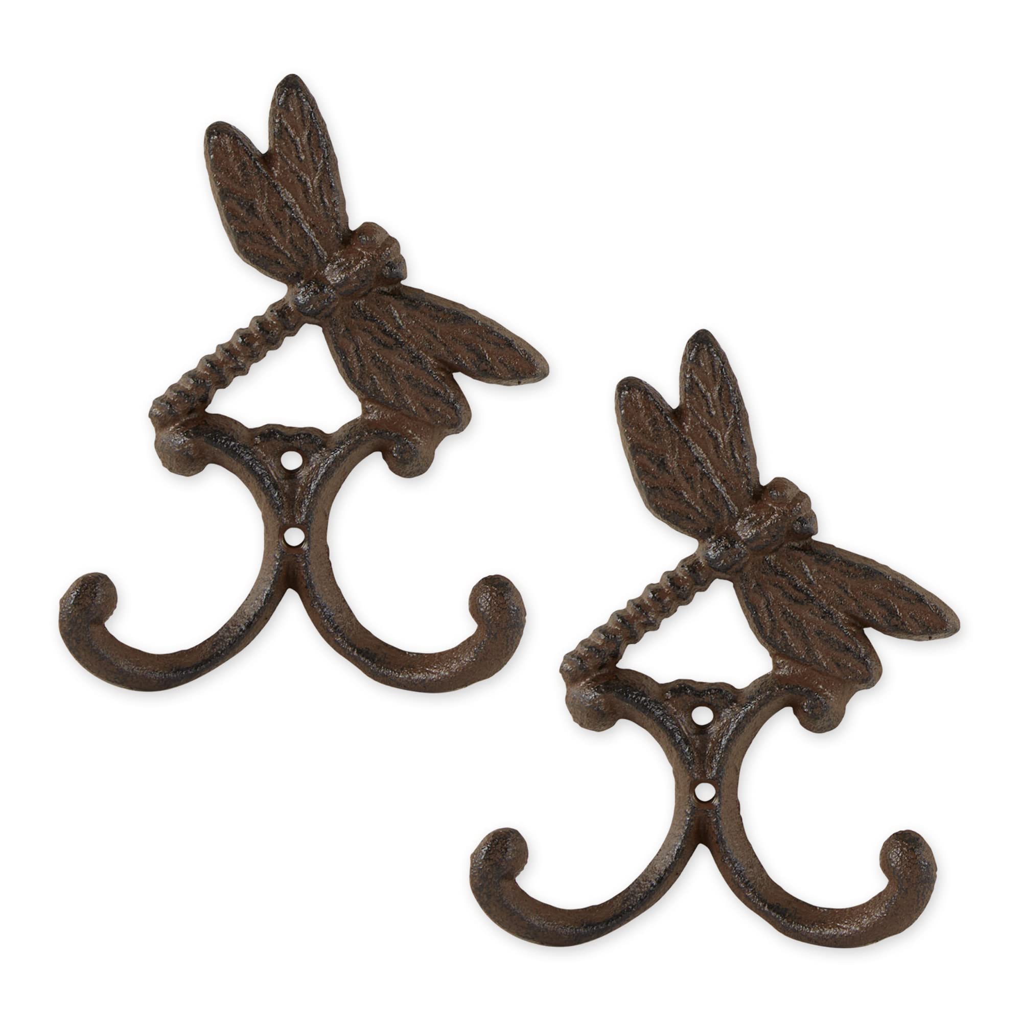 Accent Plus Dragonfly Wall Hook (Set of 2)