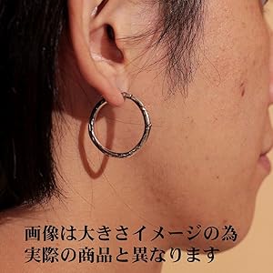 Amazon | VIVIFY ビビファイ ピアス シルバーThreeSides Hammered Hoop