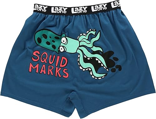 Lazy One - Bóxer novedoso con animales divertidos, ropa interior divertida, regalo de broma para hombre