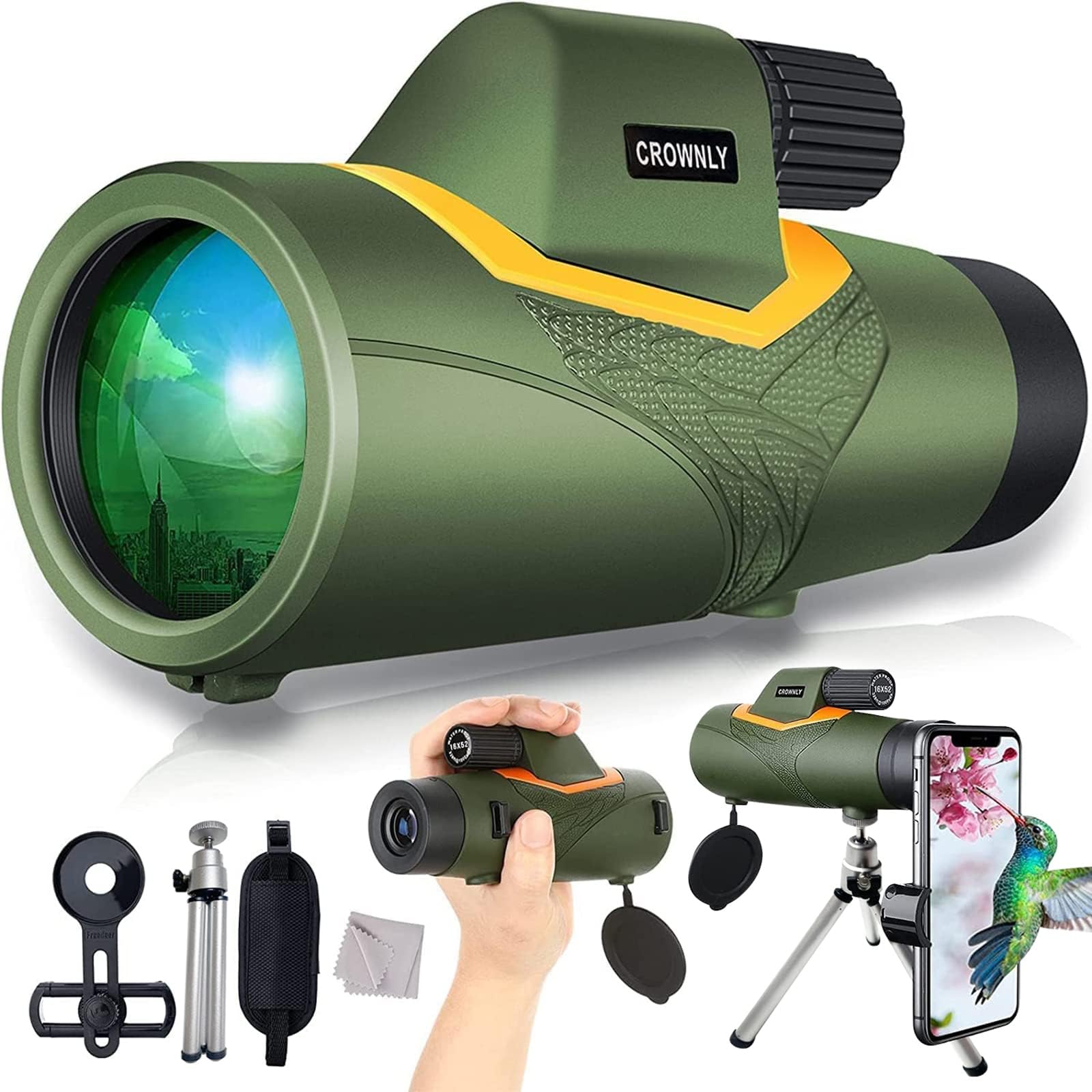 Télescope Monoculaire 20x50 - Avec Adaptateur Smartphone Et Trépied