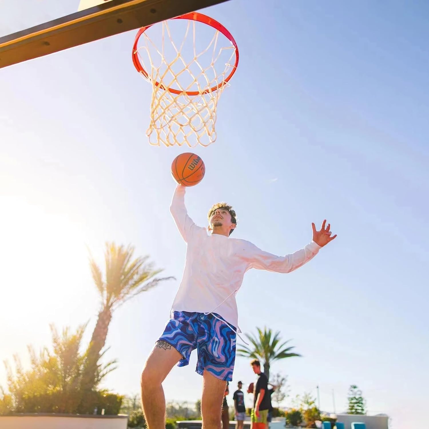 DIOTSR Mens Art Graphic Basketball Shorts Casual Athletic Running Shorts Cool Streetwear Designer Shorts Drawstring - Image 4