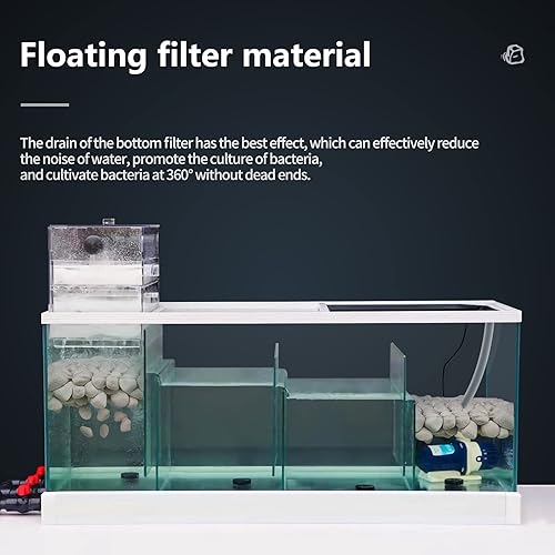 Miniatura 4 de UPETTOOLS Medios de filtro biológico para acuarios, medios biológicos de cerámica flotante de 1.2 pulgadas con área de superficie masiva porosa para
