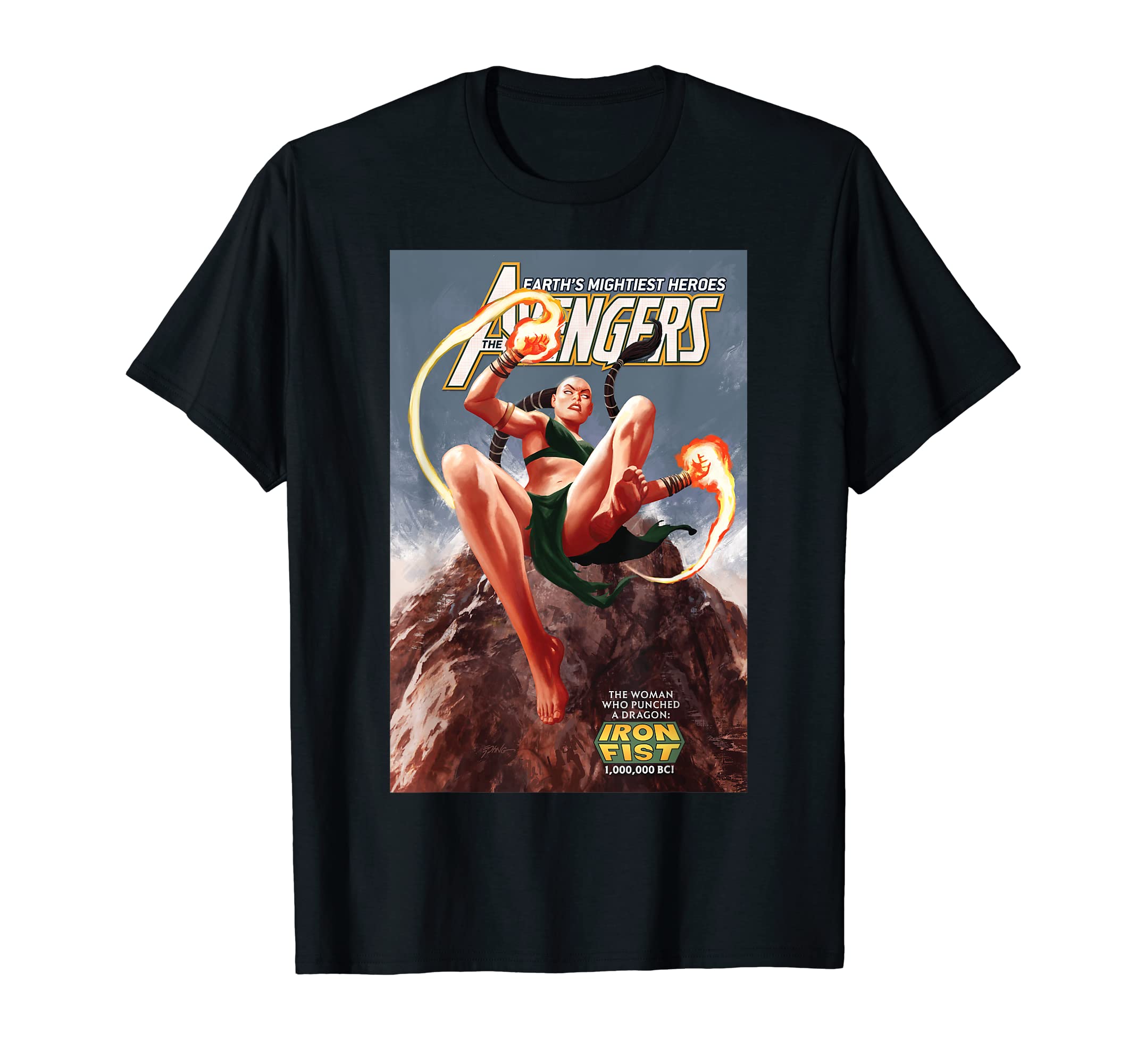 MarvelAvengers Iron Fist Comic Cover T-Shirt