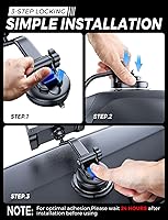 Vista 7 de eSamcore Tablet Holder for Car Dashboard, Windshield Mount Holder for iPad & Foldable Phone Stand with Stable 360° Adjustable Clamp Car Gadgets &