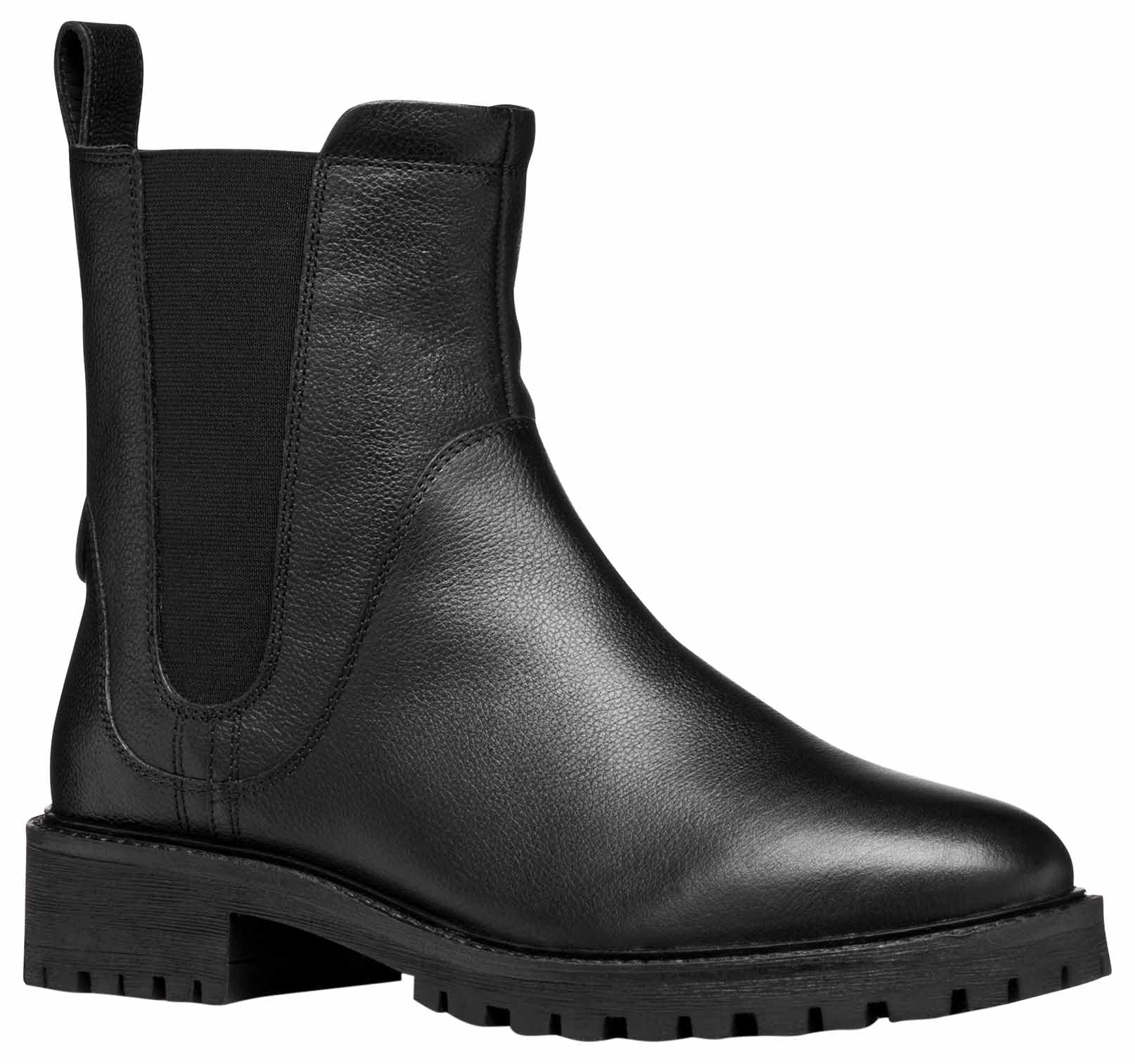Geox Women's D Hoara Ankle Boots, Black, 38.5 EU, black, 5.5 UK