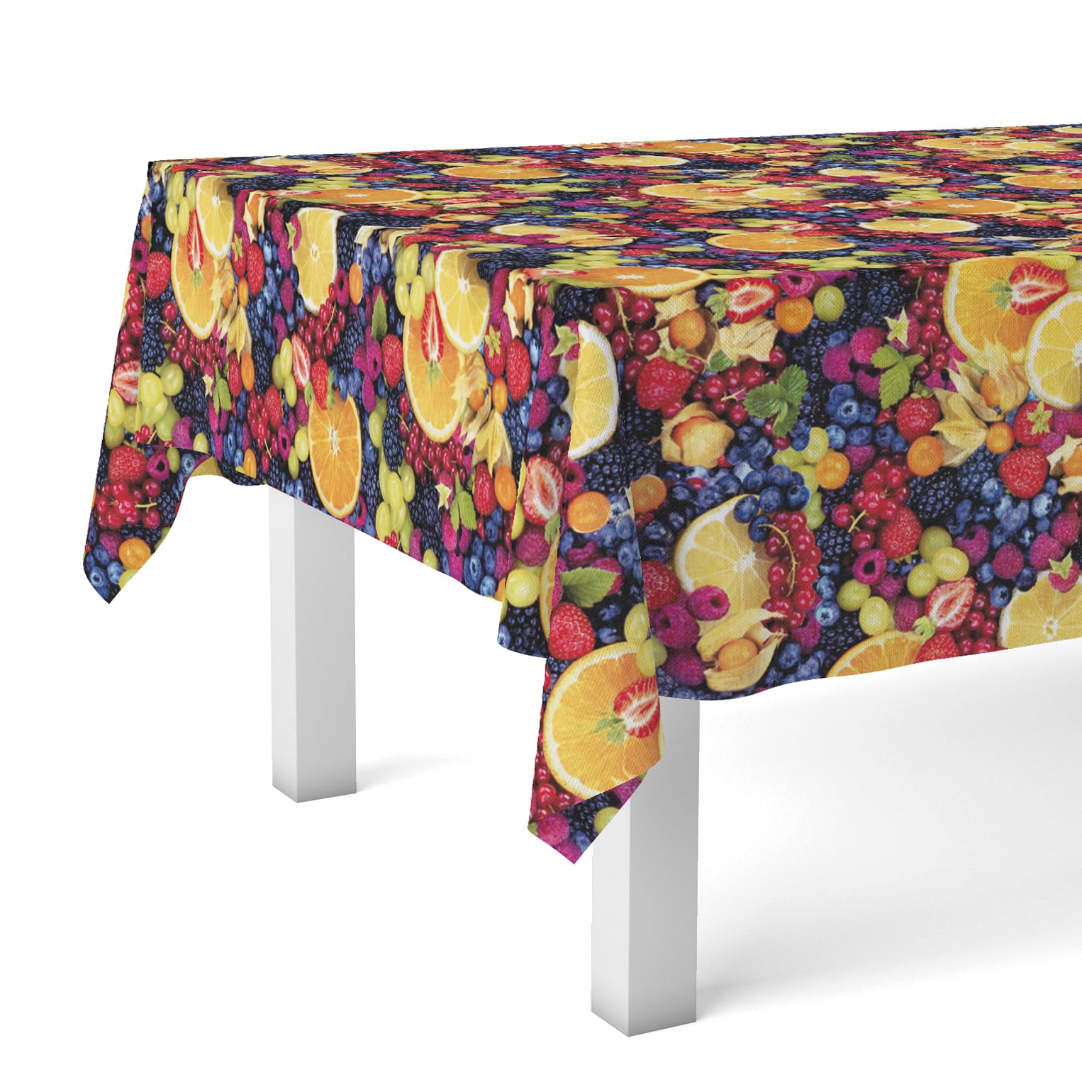 Martina Home Oilcloth Tablecloth Fruits Unique 140 Round