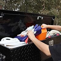 Vista 9 de FORWODE - Caja de herramientas de 48 pulgadas para cama de camión, de aluminio para camioneta, caja de herramientas para RV, cajas de herramientas