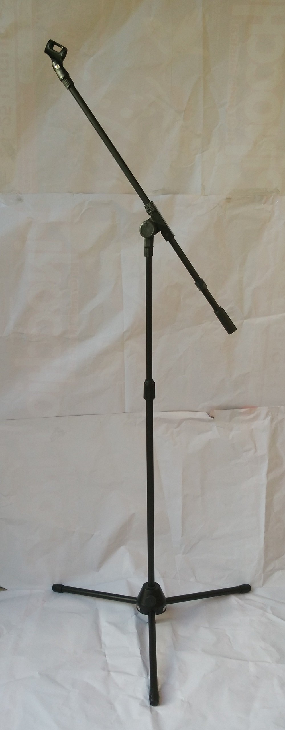 Asta Microfono TIGER MCA68-BK Con Treppiedi E Clip Inclusa - Regolabile Da 101 A 161 Cm - Foto 2