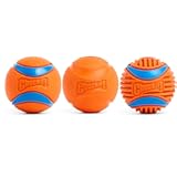 Chuckit&excl; Dog Balls - Interactive Dog Toys&comma; High-Bounce Fetch Ball&comma; Ultra and Rugged Balls&comma; Durable - Size Medium&comma; 2&period;5-inch Diameter&comma; Set of 3