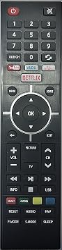 Remote Control Compatible with SANYO LCD LED Smart UHD 4K TV with Netflix YouTube VUDU Pix Share Hotkeys.Replaces Sanyo GXEA GXGA GXHA GXJA GXFA GXEC GXDB GXCF GXCC GXCB GXBJ GXCA