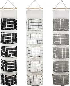 SUMTree Hängender Nachttisch Organizer - Aufbewahrungstasche Mit 5 Fächern