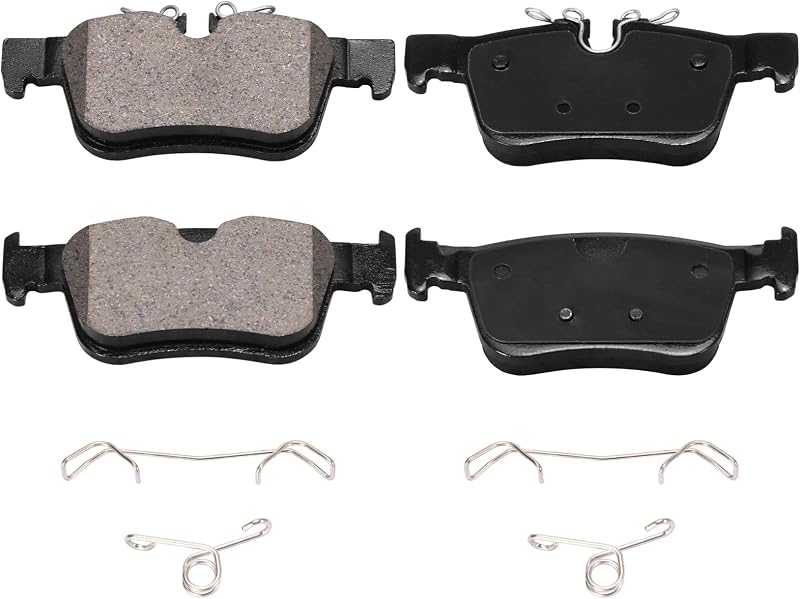 Pastilhas de freio traseiras cerâmicas XTHZLP D1938 para Volvo XC60, S60, S90 e V60 – Jogo com 4 unidades