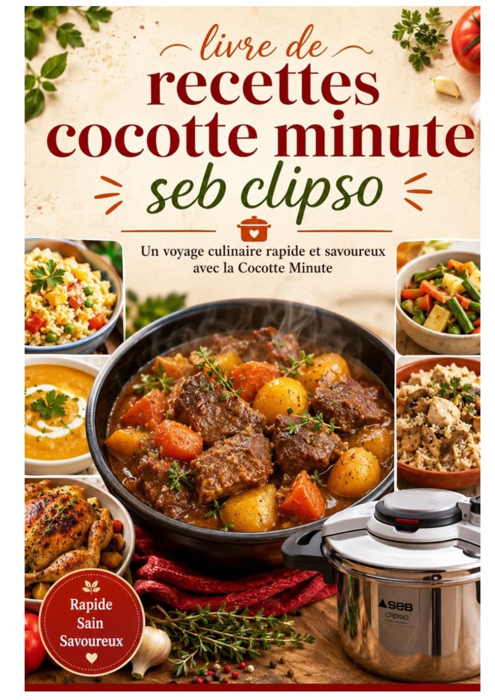 livre de recettes cocotte minute seb clipso: Un voyage culinaire rapide et savoureux avec la Cocotte Minute