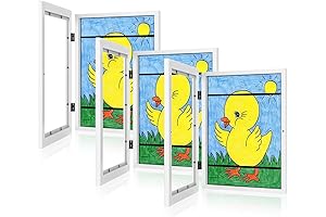 3-Pack Kids Art Frames: Changeable Front Opening Picture Displays for Child's Artwork