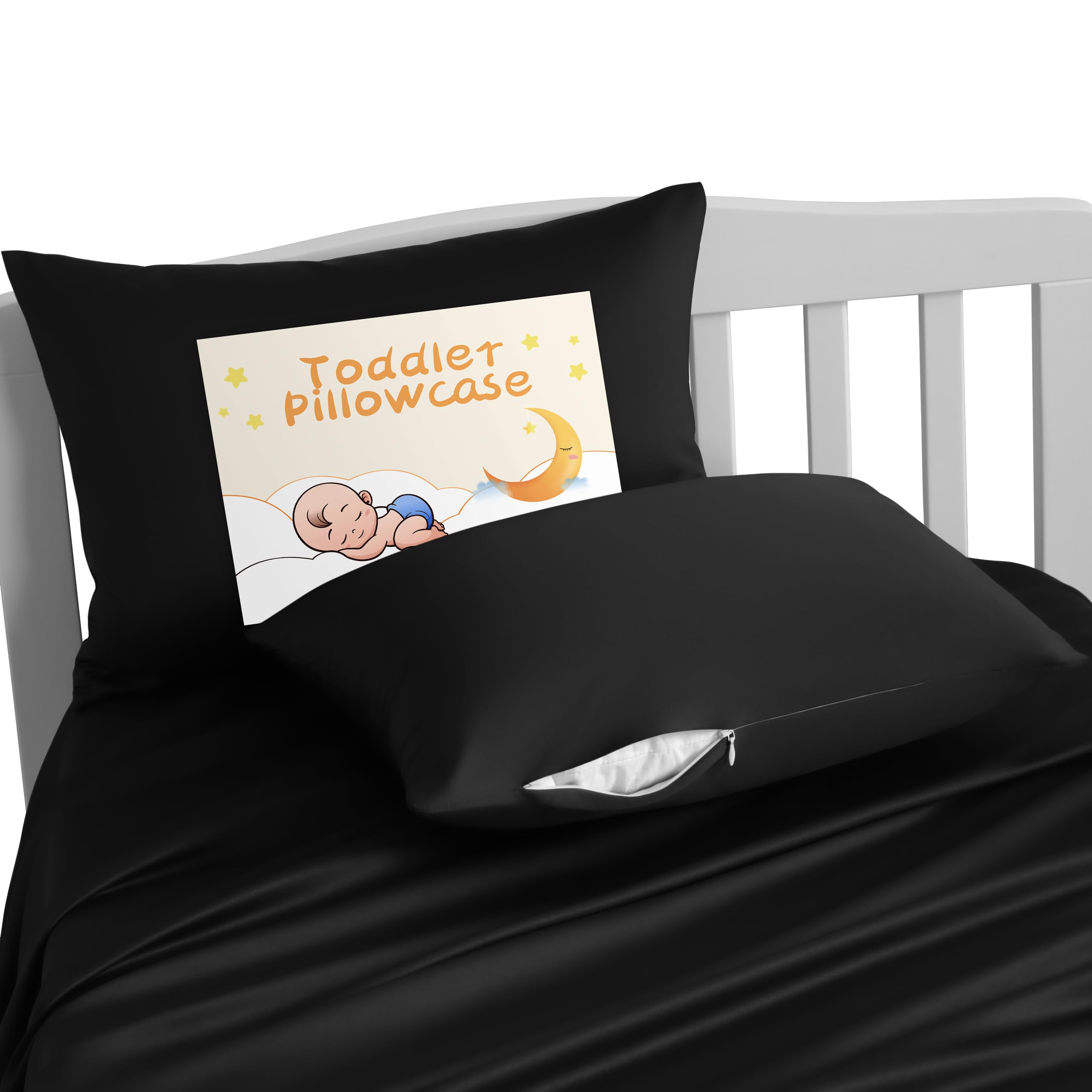 Taie d'oreiller en satin de soie enfant 33x45.7 cm NTBAY housse coussin voyage lot de 2