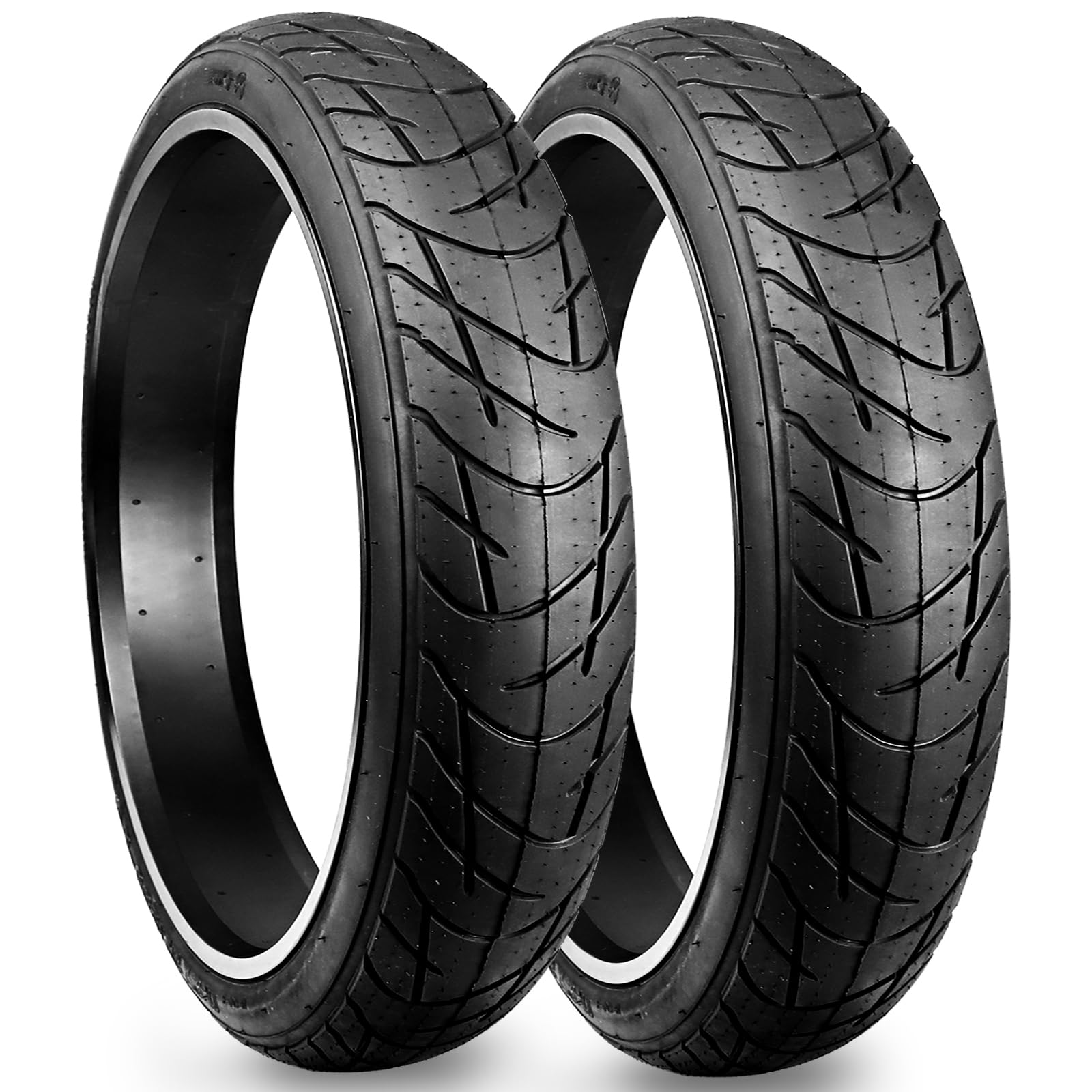 WEEROCK 1/2 Pack Bike Fat Tires 26 x 3.0 Inch Electric Bicycle Fat Tires with/Without 26 X 3.0 Inner Tubes Folding Bead Tire Compatible with 26" Wide Mountain Snow Bicycle MTB E-Bike