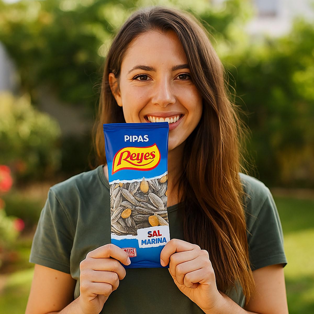 Pipas Reyes Caja 15 Bolsas x 80g Pipas Girasol Tostadas con Sal Frutos Secos Naturales Snack Saludable Aperitivo Clásico Español