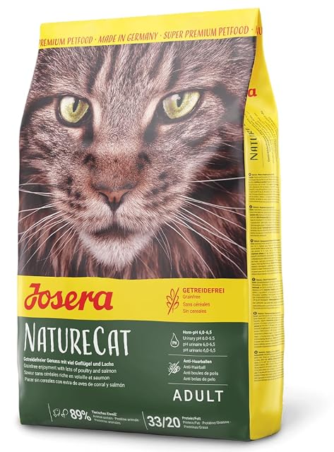 Josera - Pienso Gatos - 400 g - Naturecat - Alimento para Mascota Adulta Sin Cereales - Evita Bolas de Pelo