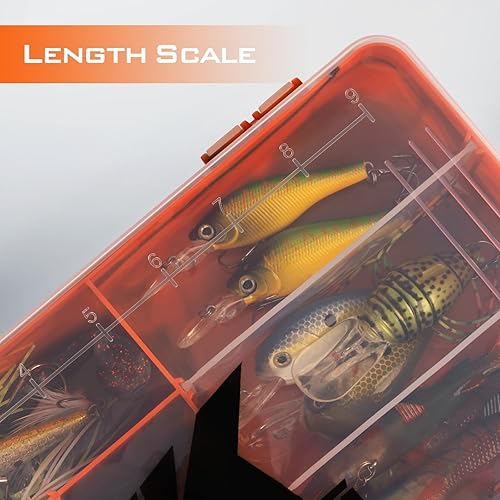 Miniatura 3 de KastKing Bait Vault - Caja de aparejos de camuflaje, bandejas de plástico para aparejos, caja organizadora de almacenamiento de aparejos de pesca