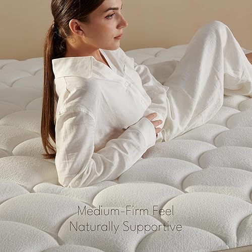 Miniatura 2 de | Colchón Queen de 12 pulgadas | Firme medio | Colchón híbrido de espuma viscoelástica de gel con resorte individual | Soporte máximo | Colchones de