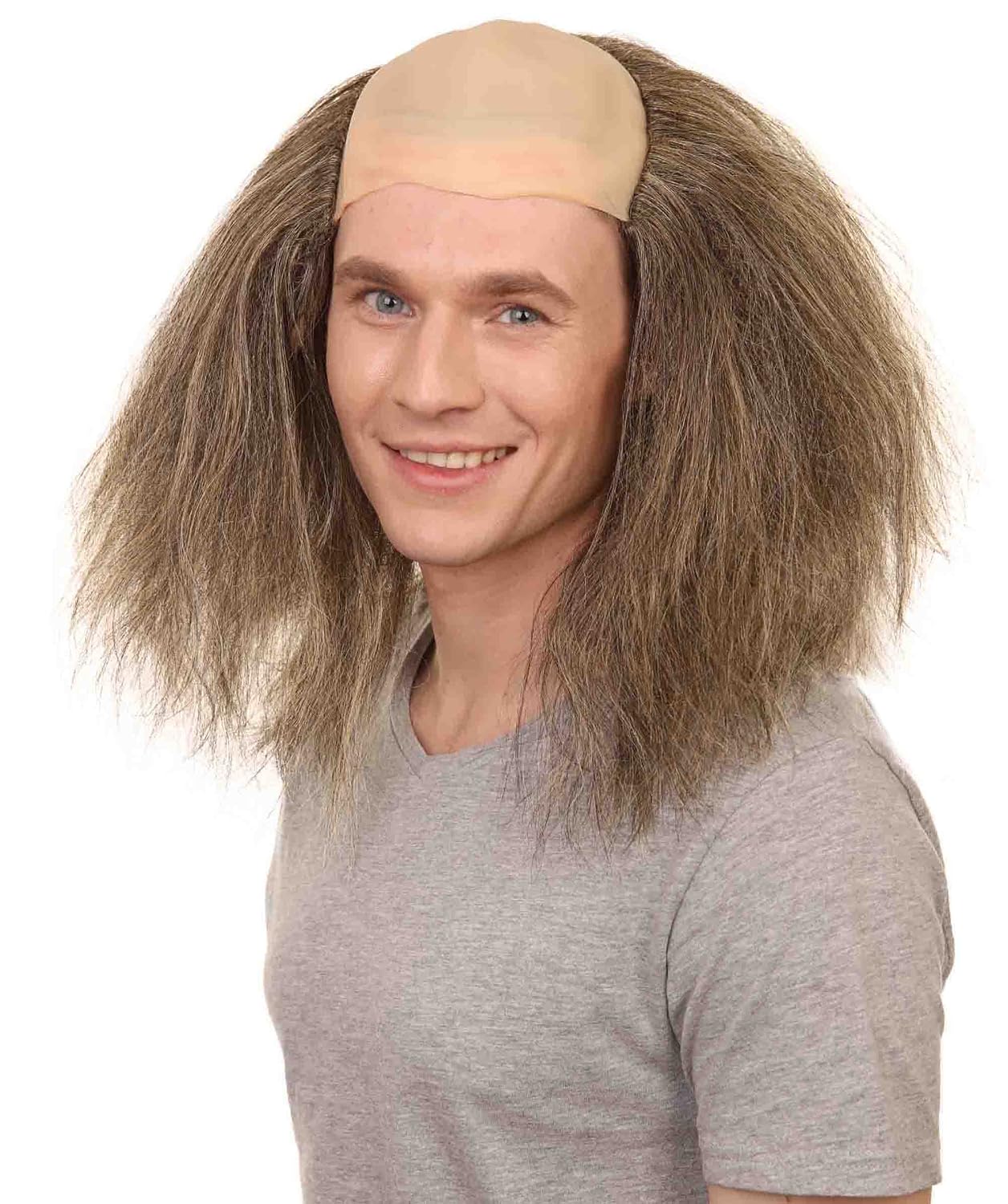 Halloween Party Online Scary Bald Clown Gray Cosplay Wig HM-597 Adult