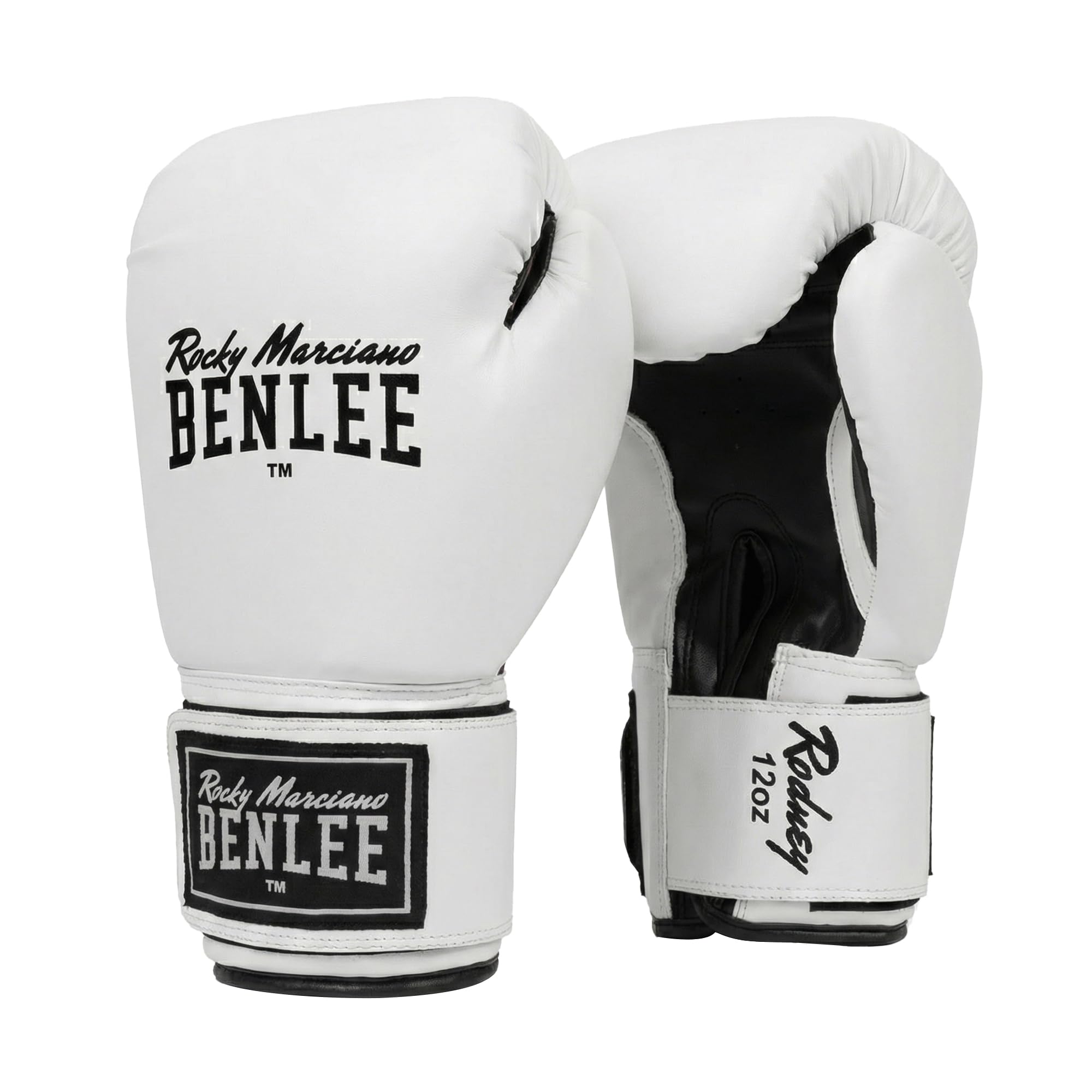 BENLEE Rodney Faux Leather Boxing Gloves 12 oz White/Black โ image 1