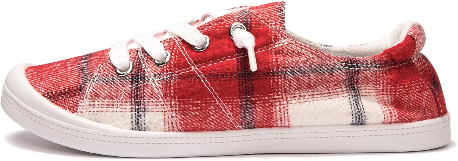 Women's Slip On Canvas Sneaker Low Top Casual Walking Shoes Classic Comfort Flat Fashion Sneakers - Image 2