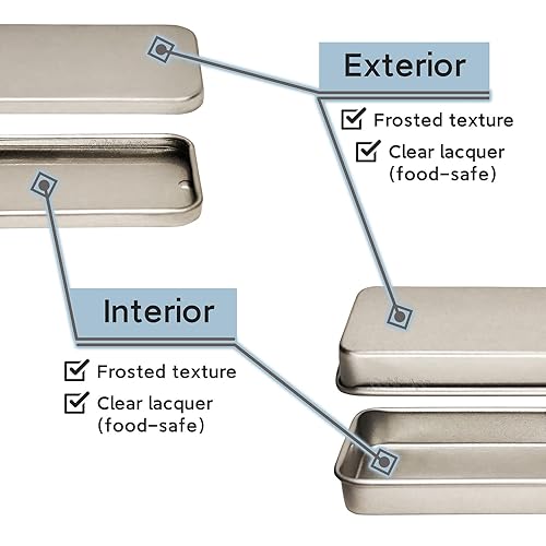 Miniatura 4 de Cubic Ape Recipientes de lata deslizantes para bálsamo labial, perfume sólido (0.5 onzas, paquete de 16 unidades, con etiquetas)  Pequeñas cajas