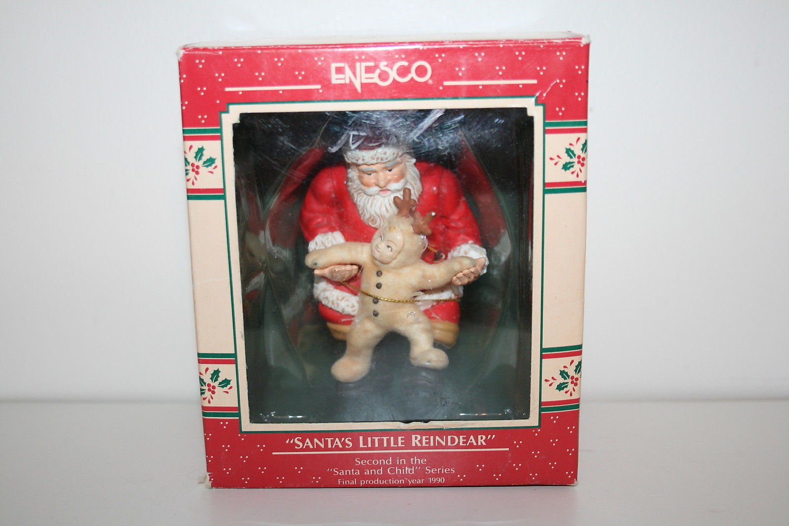 ENESCO Santa's Little Reindear Ornament - Second Santa and Child Series - #568430
