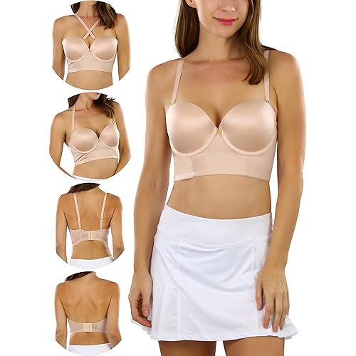 ToBeInStyle Women's Deep Plunge Convertible V Bra