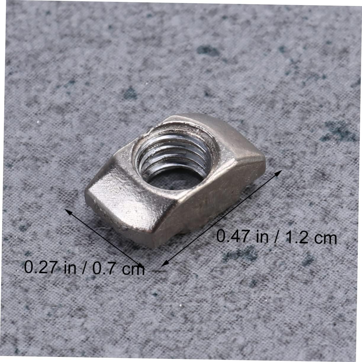 300pcs Aluminum T-Nuts Thread for European Extrusions Plated Installation for T-Slot Systems