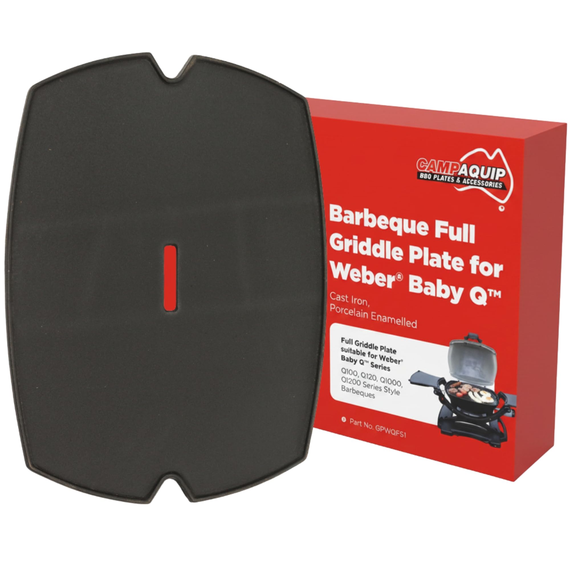 Amazon.com: CAMPAQUIP Cast Iron Barbeque Full Griddle Plate for