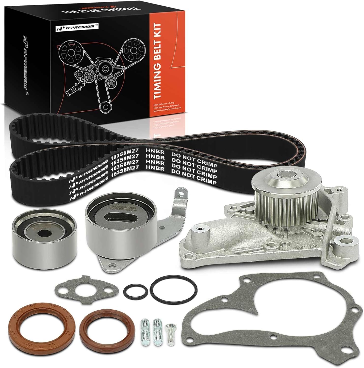 A-Premium Engine Timing Belt Kit Water Pump W/Tensioner Compatible with Toyota Camry 87-01, 96-00, Celica 87-89/92-99, Solara 99-01 - 2.0L 2.2L