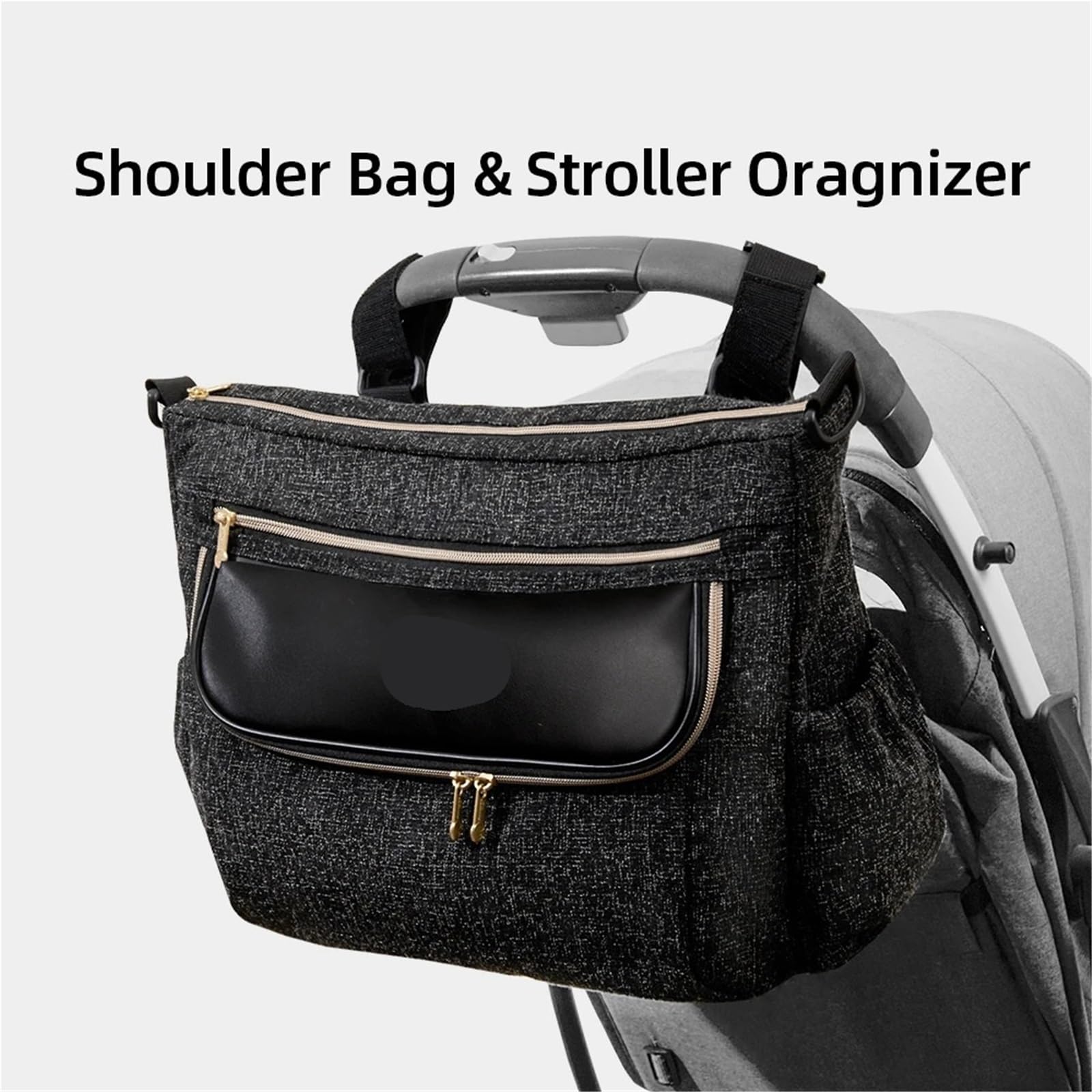 Bolsa de pañales de gran capacidad, bolsa de viaje para mamá, bolsa de maternidad, universal, organizador de cochecito para niños