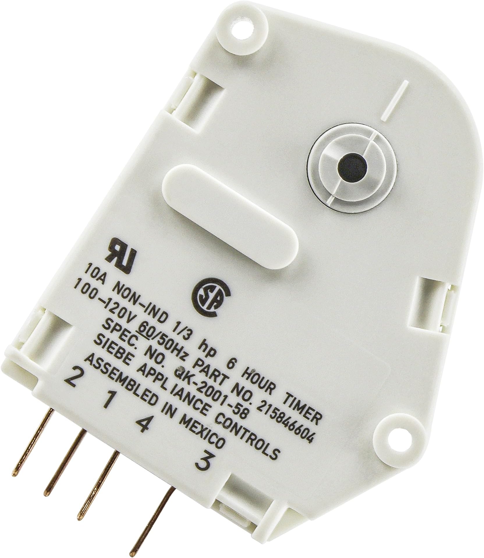 215846604 Refrigerator Defrost Timer Replacement Part (6 Hour 21 Minute Cycle) Fit for Frigidaire & Kenmore Replaces AP2592907 08003824 08011620 1748201 442754 EAP423802 PS423802 by Romalon
