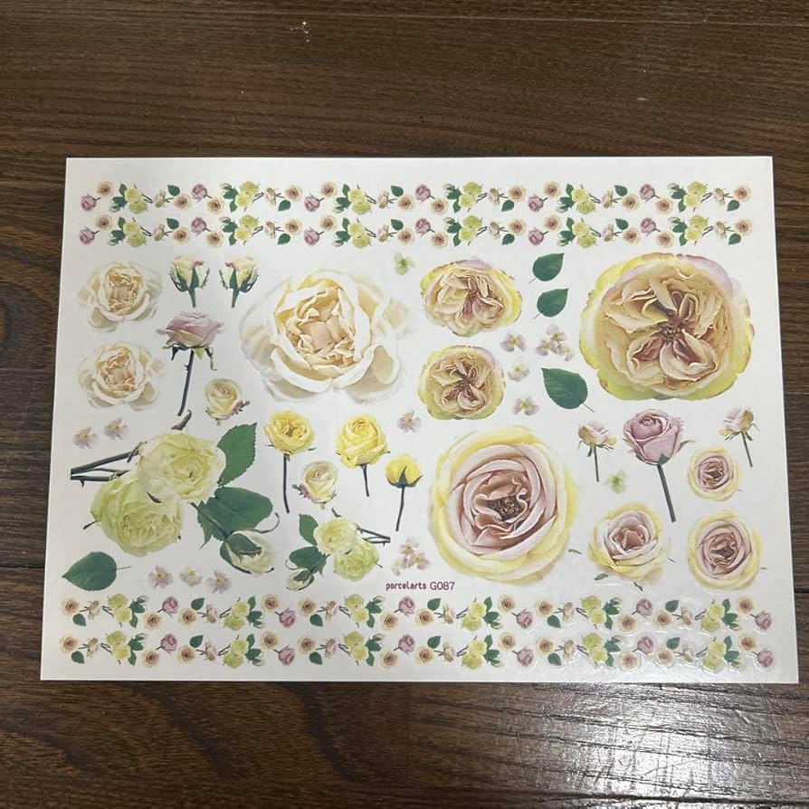 Amazon.co.jp: ポーセラーツ 転写紙 ヴォーグ社 シルクフラワー