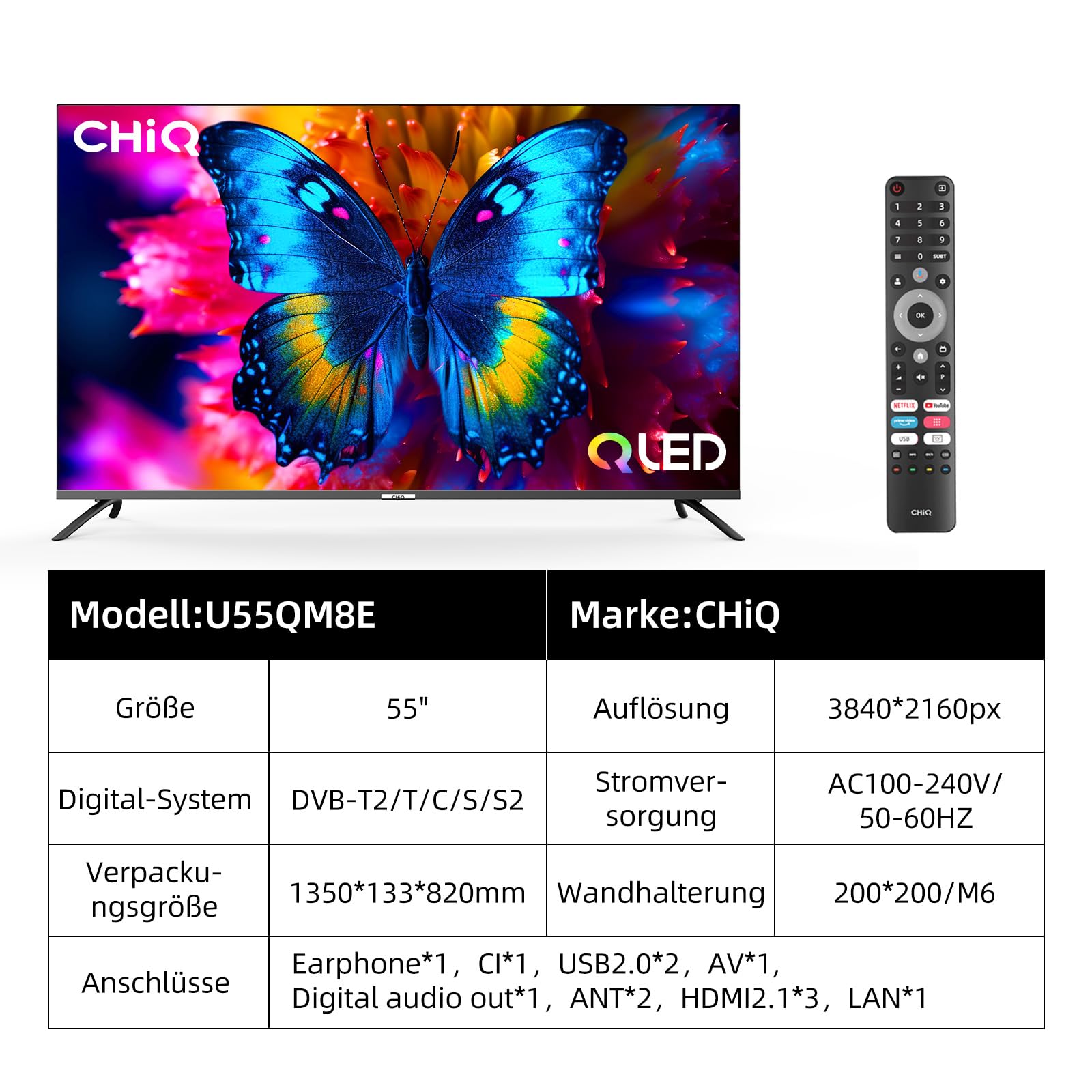 Chiq U55QM8E QLED TV 55 Zoll – Bild 3