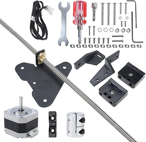 review AuInn 3D Printer Accessories Dual Z Axis Upgrade Kit Stepper Motor Lead Screw Upgrade Kit for Ender 3/Ender 3S/Ender Pro 3D Printers.
