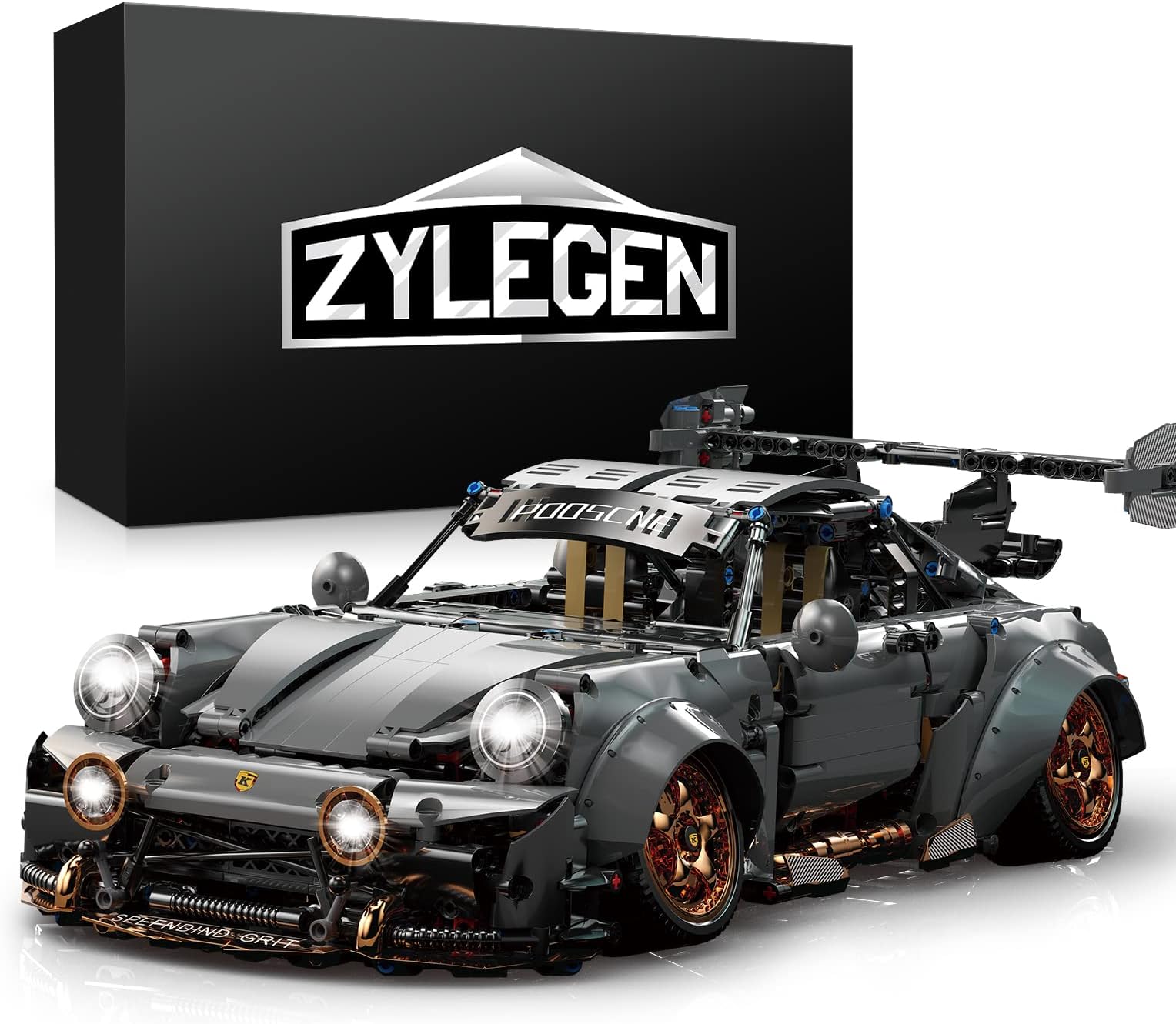 ZYLEGEN Racing Car Building Toys Set, Collectible Model Building Set and Sports Car, Super Car Building Kit for Boys Girls Teens