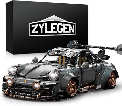 ZYLEGEN Juego de juguetes de construcción de autos de carreras, juego de construcción de modelos coleccionables y auto deportivo, kit de