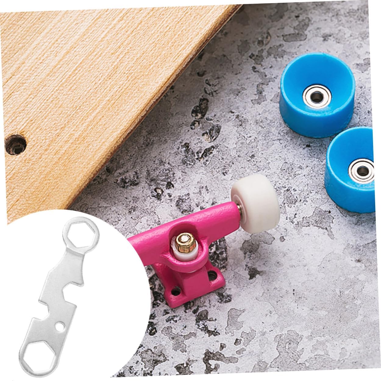 YARNOW 4 Pcs Scooter Tools Roller Skate Wrench Skateboard Skate Tool Multifunctional Hardware Tool Skating Accessories Skate Wrench Tools Skate Bearing Tool Silver Metal