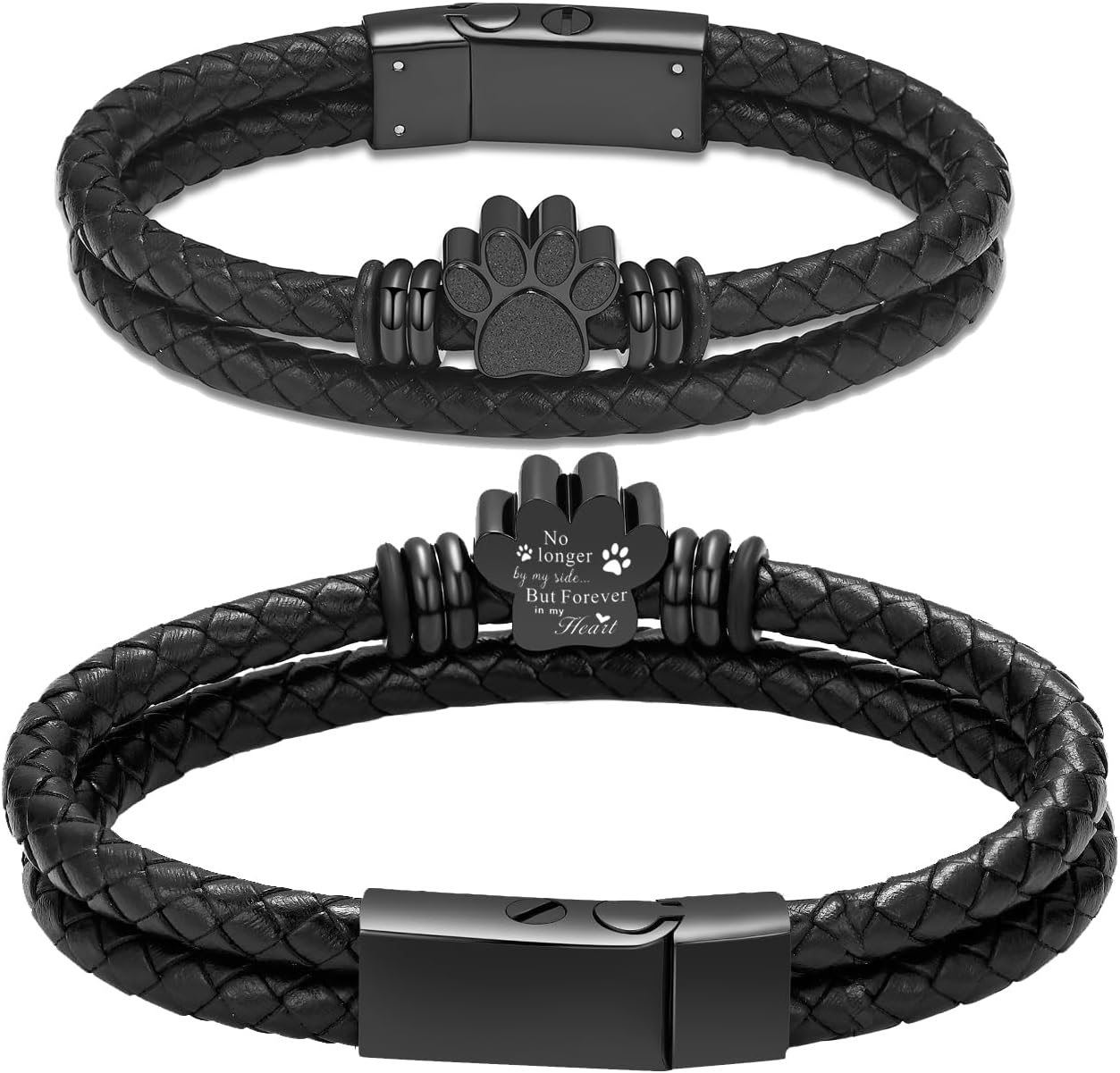 Hearbeingt Paw Print Urn Bracelet for Ashes Pet Cremation Jewelry