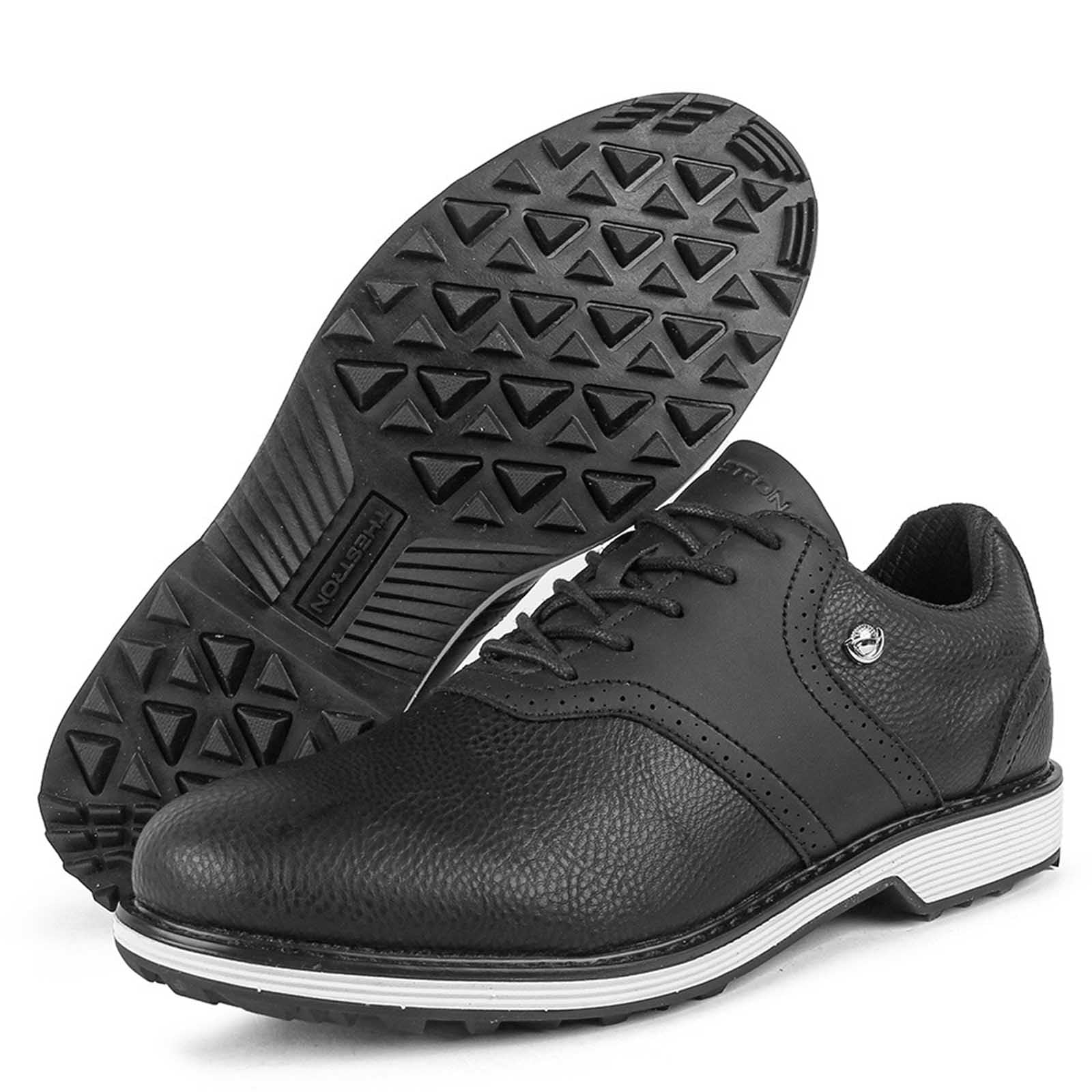 Chaussures de Golf pour Hommes, imperméables, Semelles Fixes sans Clous, légères et antidérapantes, Baskets d'entraînement de Golf en Plein air