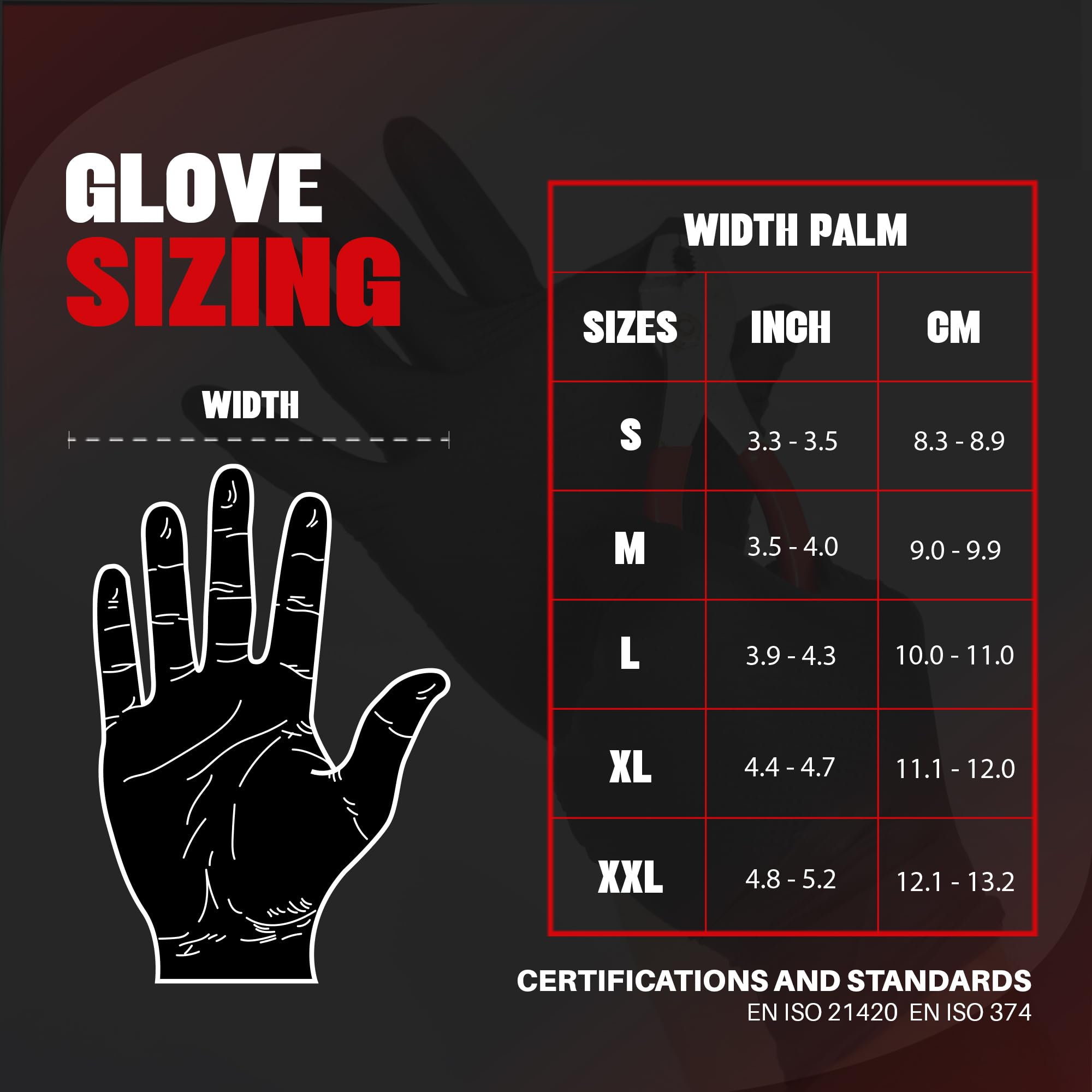 GRIPXX Guantes de nitrilo negros de 8 mm – Muy resistentes, textura de diamante en relieve 3D – Sin látex y sin polvo – Industrial, mecánico, servicio de alimentos – Guantes desechables para tareas