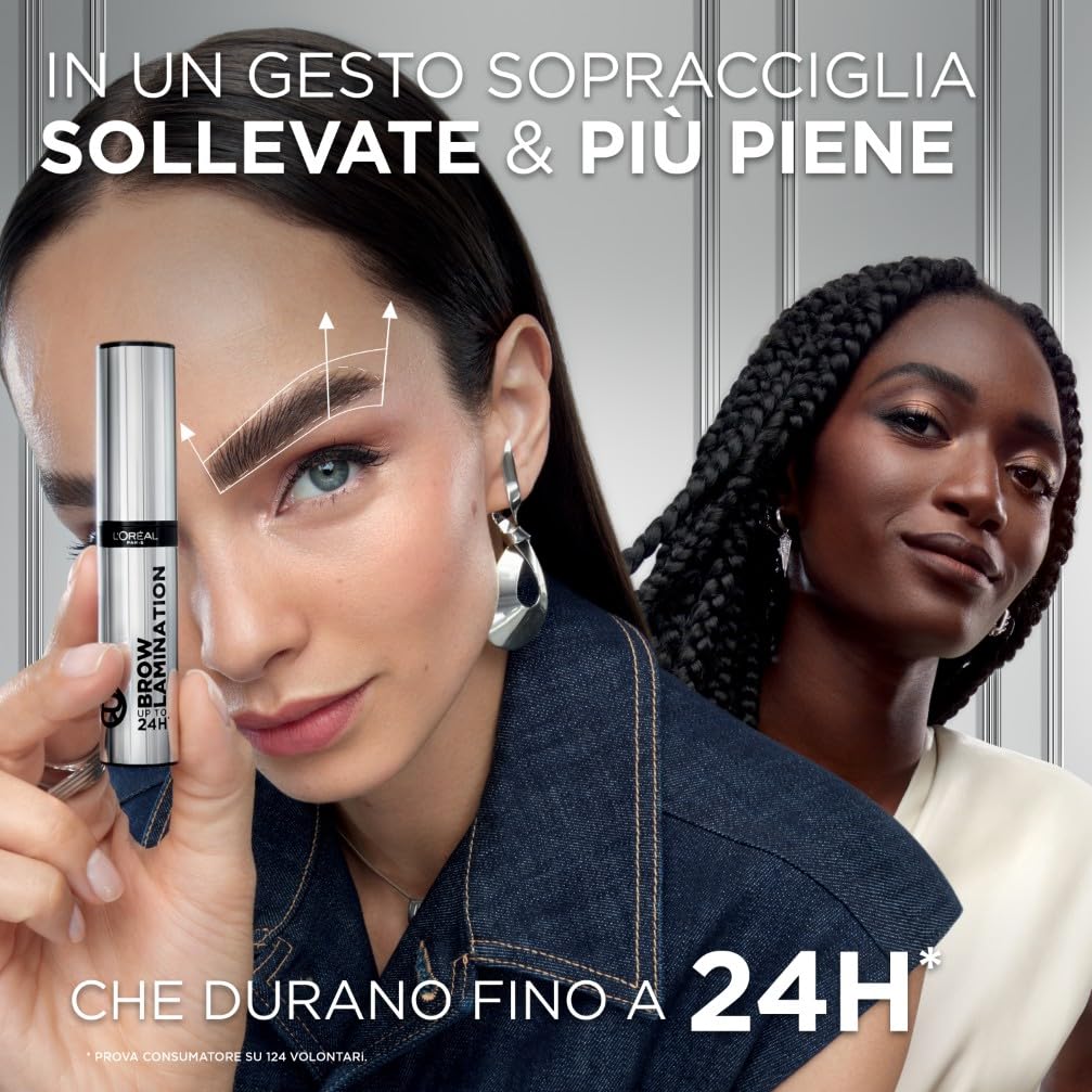 L'Oréal Paris, Gel Fissante Sopracciglia, Effetto Laminazione Professionale, Sopracciglia Sollevate e Più Piene Fino a 24h, Resistente al Sudore, Brow Lamination Infaillible, 30 g