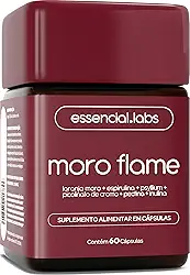 MORO FLAME - Morosil + Spirulina + Picolinato de Cromo + Psyllium + Inulina + Pectina Cítrica - Fórmula Exclusiva