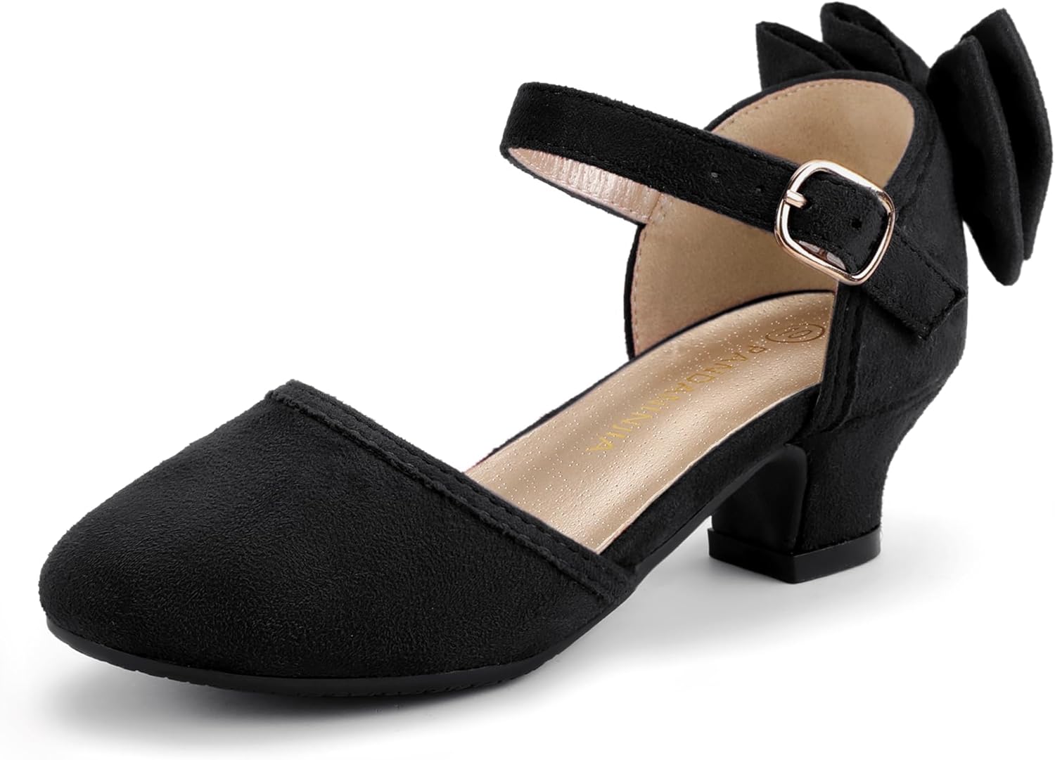 PANDANINJIA Girls Heels - Flower Girl Sandals