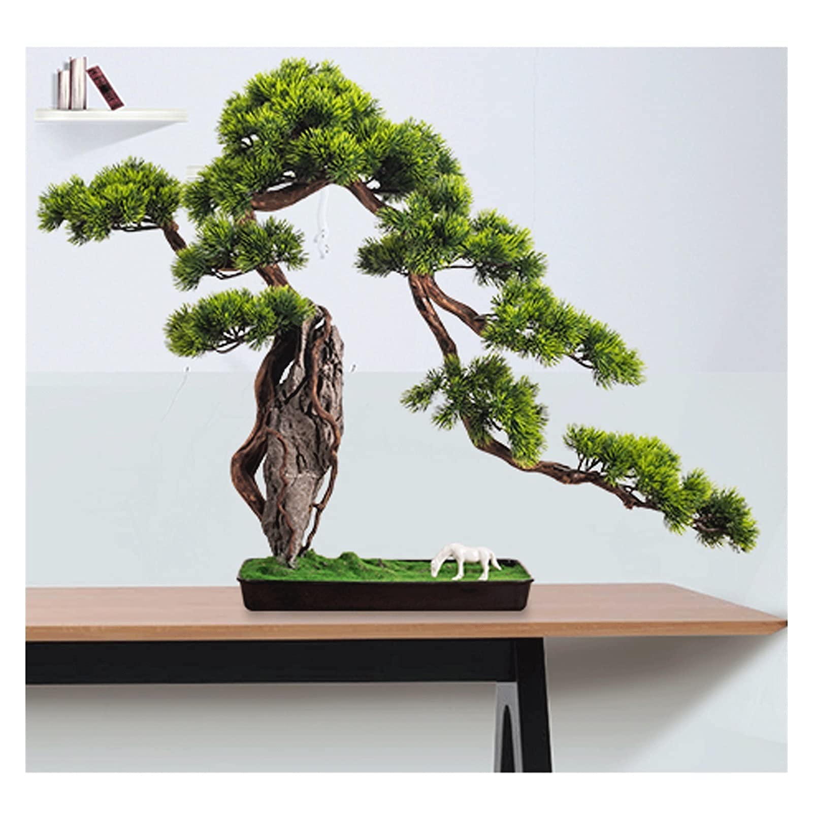 Künstlicher Bonsai-Baum In Magenta – 21,6 Cm Hoch – Pflegeleichte Deko Für Regal, Schreibtisch & Wohnzimmer